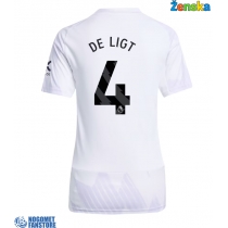 Manchester United Matthijs de Ligt #4 Gostujuci Dres za Ženska 2025-26 Kratak Rukav